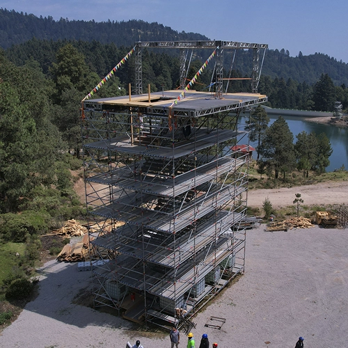 Renta de Torre de Layher 15 mts con cantiliver mk