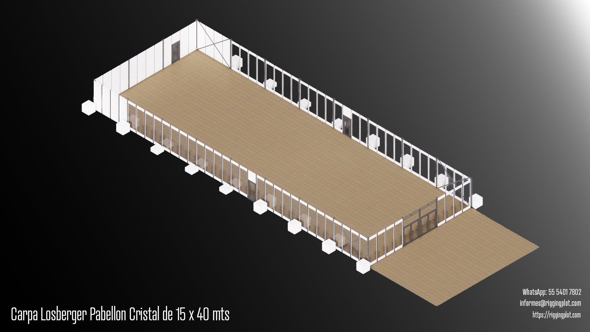 ficha técnica losberger pabellon cristal CANCÚN