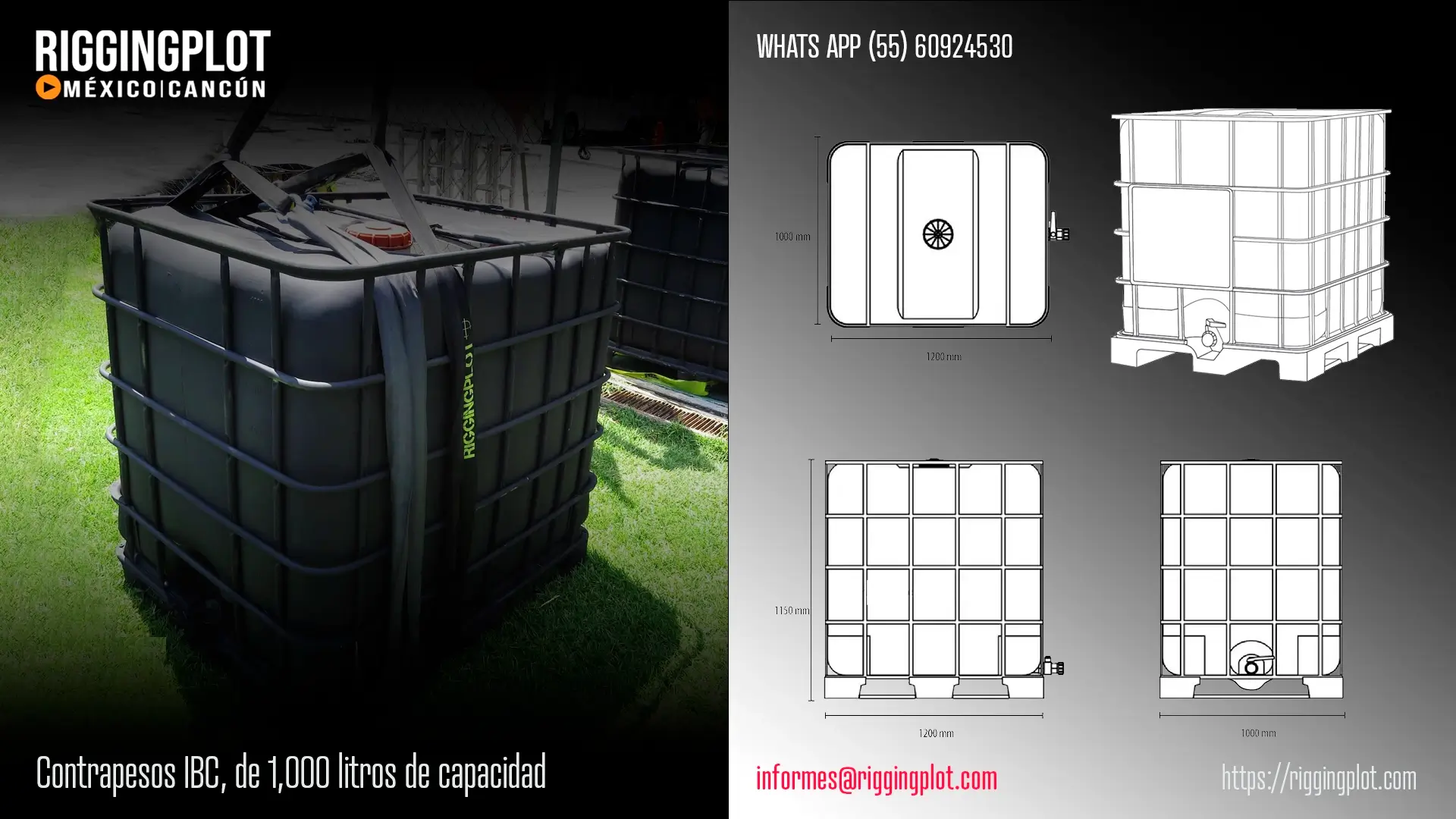 CONTRAPESOS 1700 KG METÁLICOS EN CANCÚN