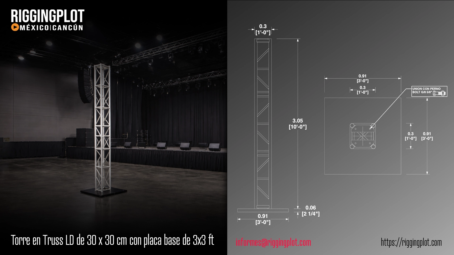 FICHA TÉCNICA TORRE DE TRUSS MK DE 10FT CANCÚN