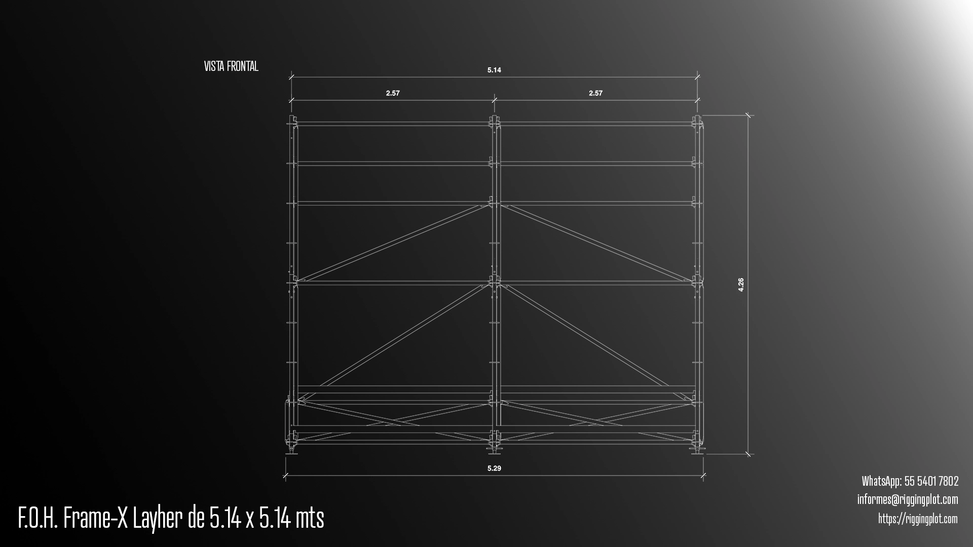 FRONT OF HOUSE CON CAMBIO DE NIVEL, HUELLA DE DESPLANTE DE 5.14 X 5.14 MTS Y TECHUMBRE CON PENDIENTE