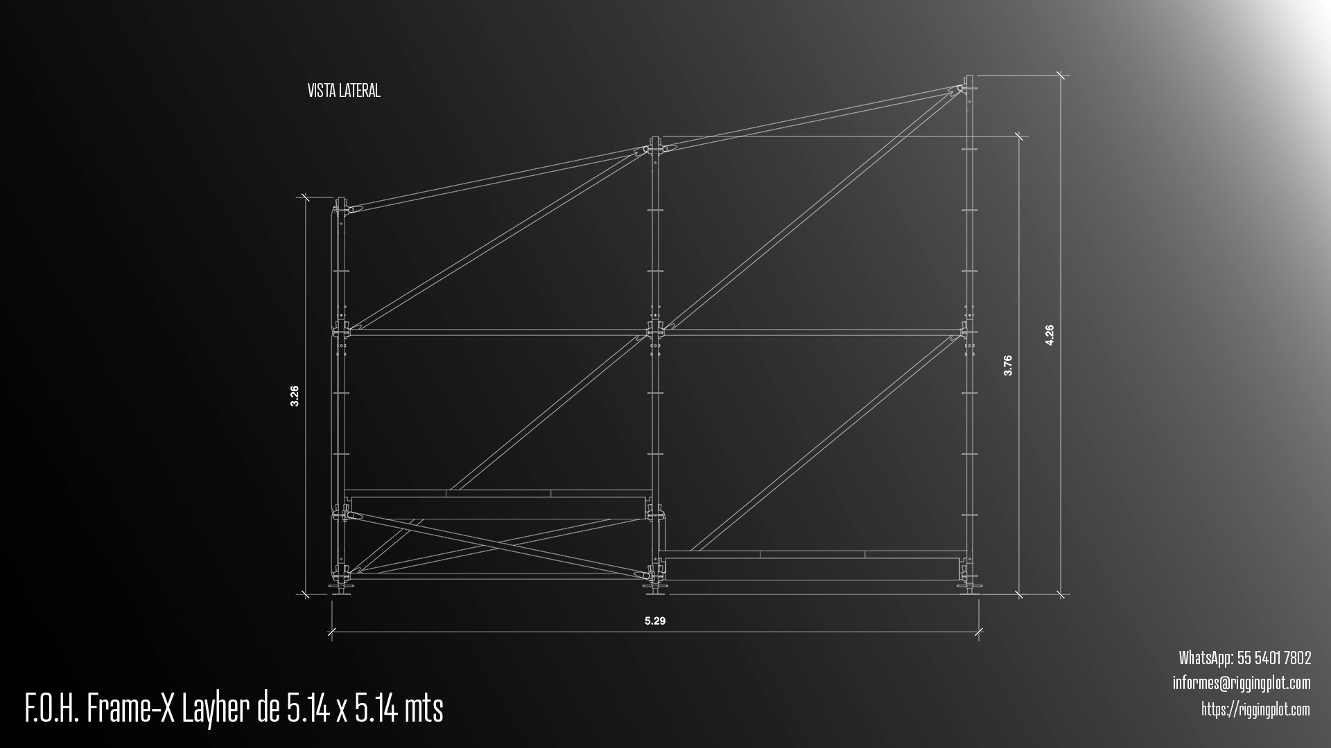 FRONT OF HOUSE CON CAMBIO DE NIVEL, HUELLA DE DESPLANTE DE 5.14 X 5.14 MTS Y TECHUMBRE CON PENDIENTE