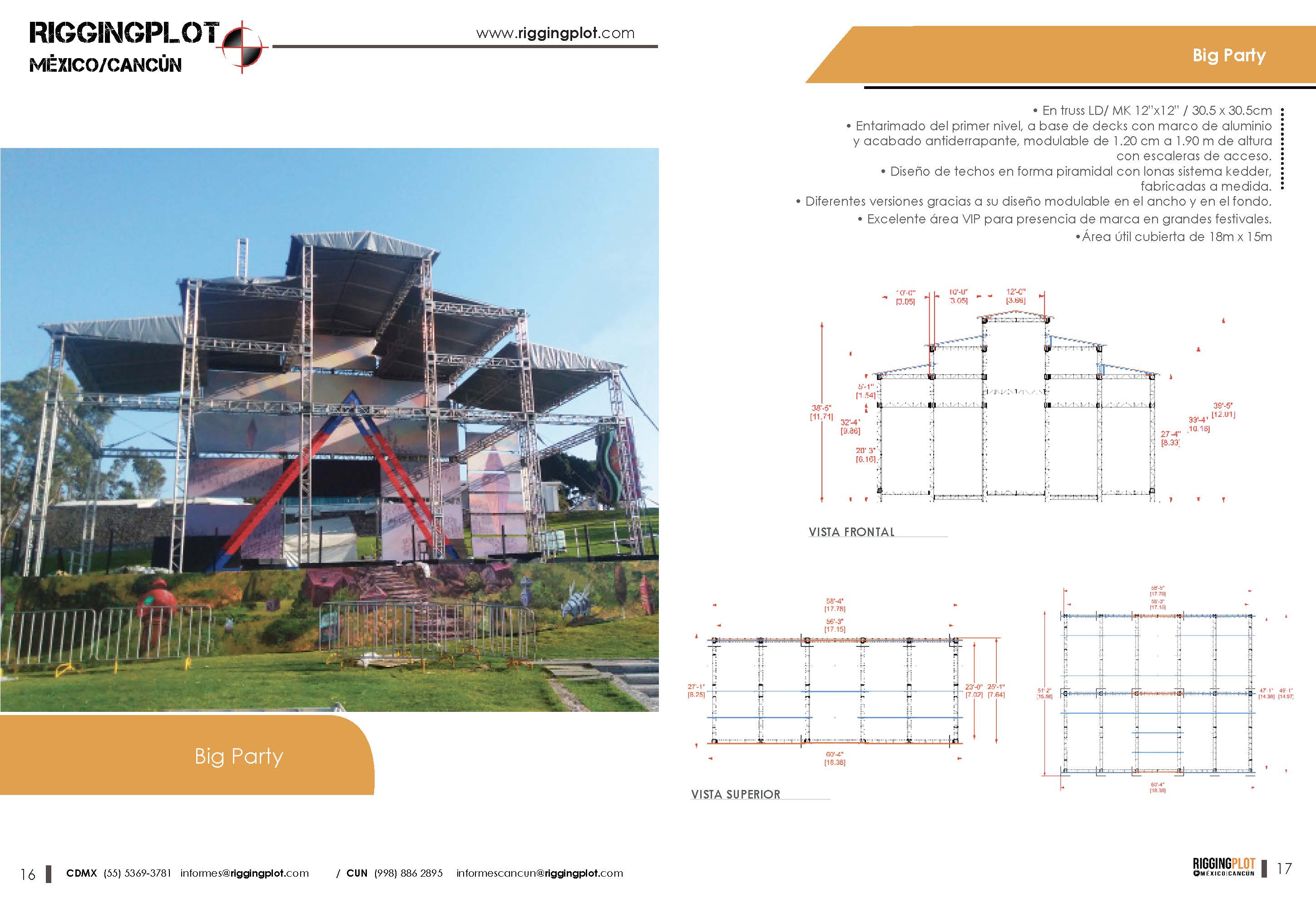 DISEÑO DE HOSPITALITIES PARA FESTIVALES MUSICALES, EVENTOS POLÍTICOS, CULTURALES Y DEPORTIVOS EN CANCÚN