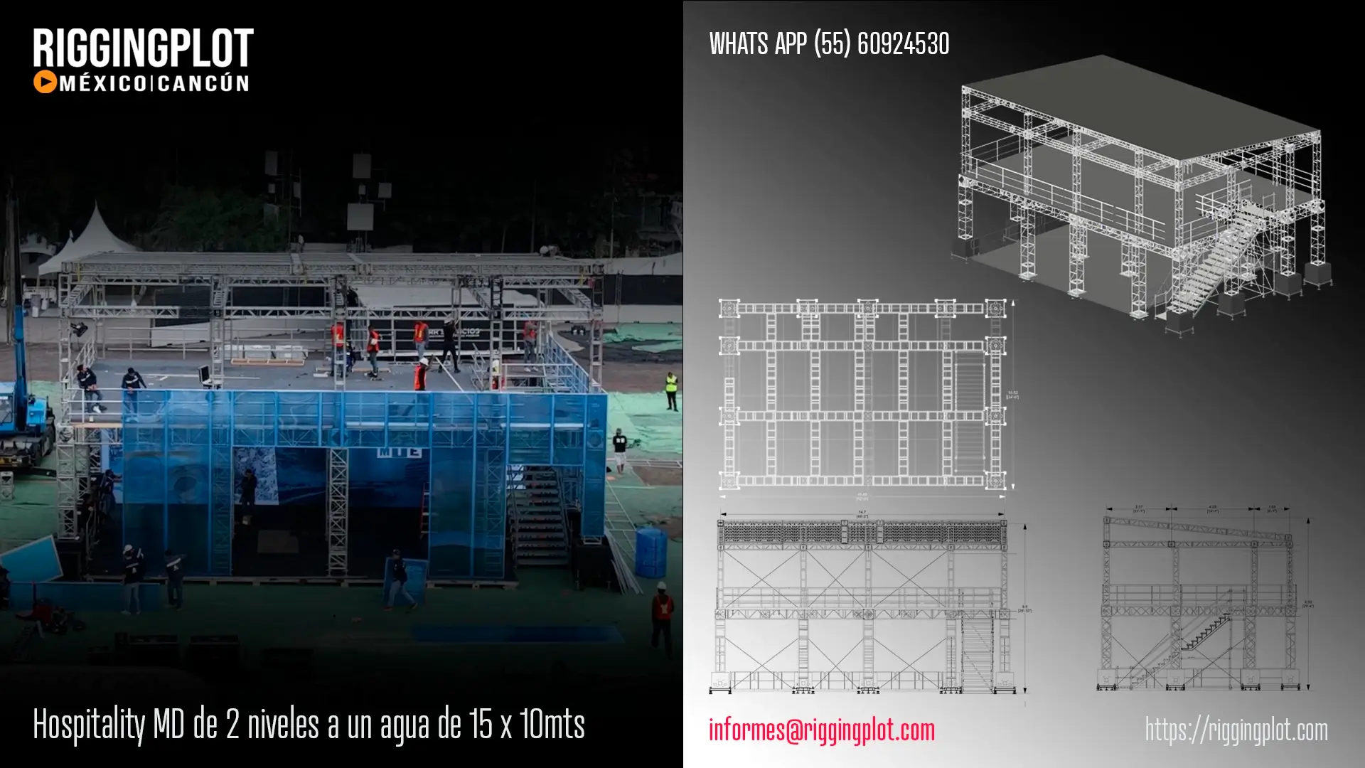 ficha técnica ground support whd 15x16mts riggingplot méxico