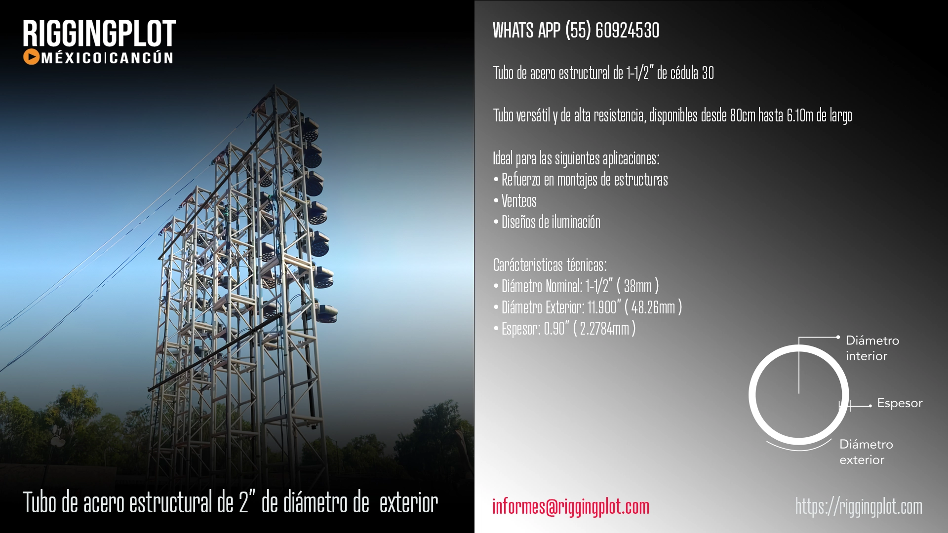 ficha técnica double clamp HALF COUPLER kupo