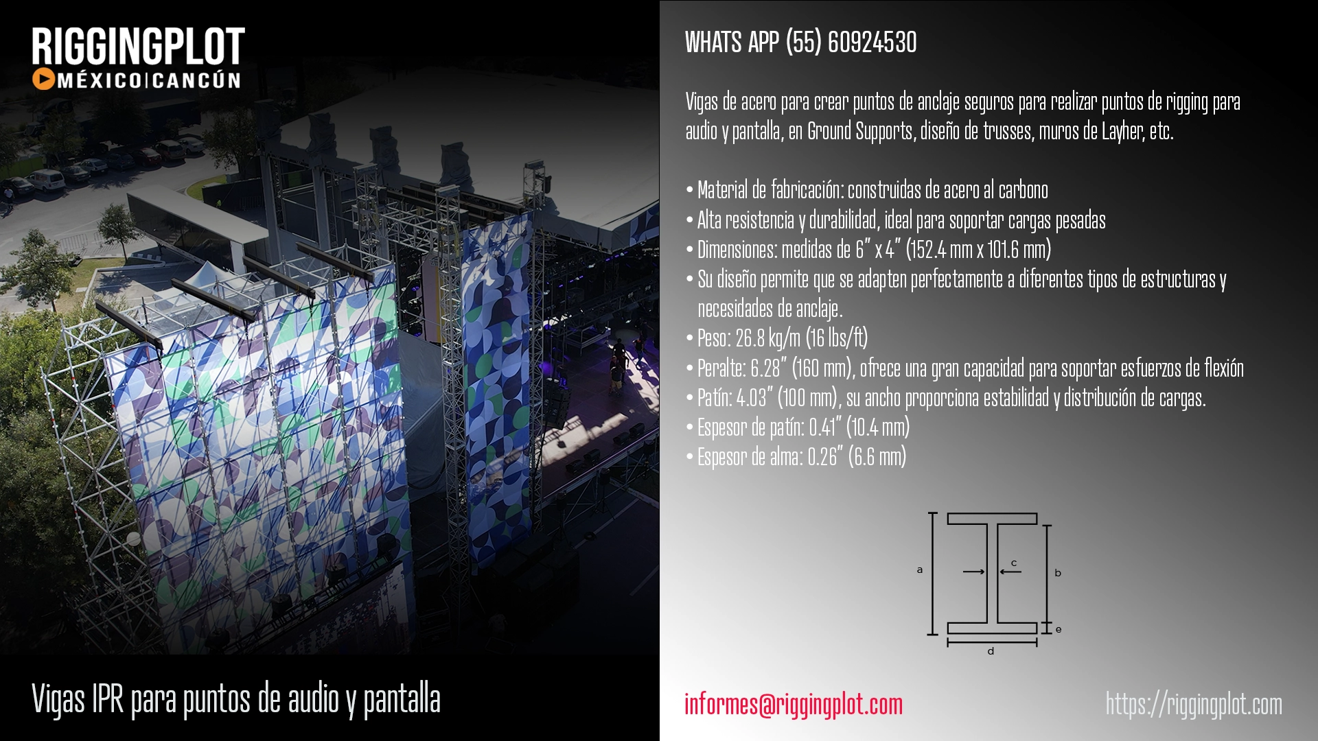 FICHA TÉCNICA VIGAS IPR PARA PUNTOS DE CARGA CANCÚN