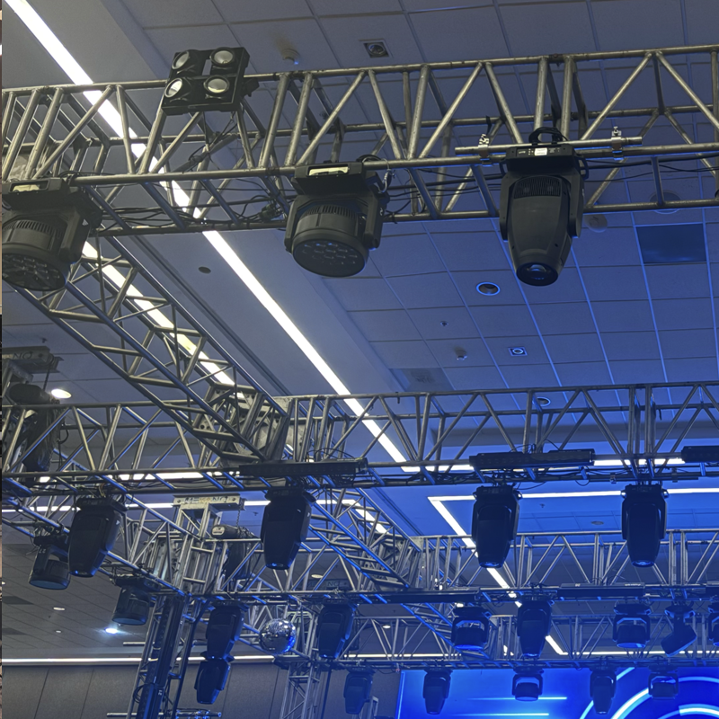 GROUND SUPPORTS, ESCENARIOS, HOSPITALITIES, LAYHER, MOTORES CM, TRUSSES CIRCULARES, RIGGING, RIGGERS ROLLING RISERS, CARPAS LOSBERGER, TELONES, KABUKI, TRUSSES DIFERENTES DIMENSIONES