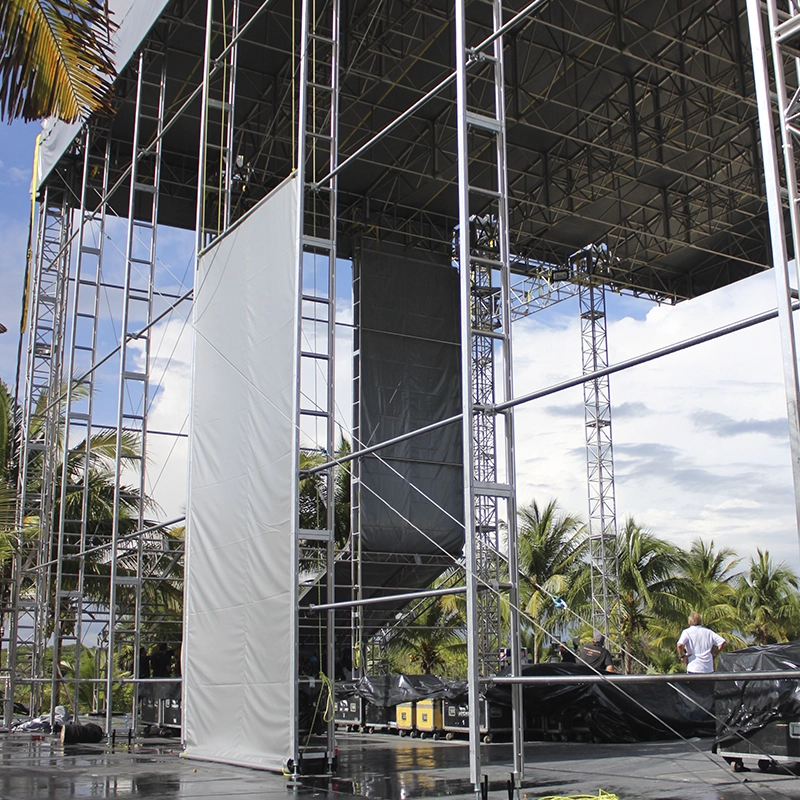 GROUND SUPPORTS, ESCENARIOS, HOSPITALITIES, LAYHER, MOTORES CM, TRUSSES CIRCULARES, RIGGING, RIGGERS ROLLING RISERS, CARPAS LOSBERGER, TELONES, KABUKI, TRUSSES DIFERENTES DIMENSIONES