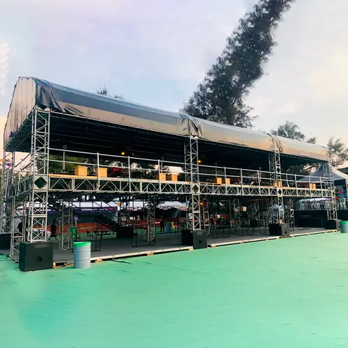 renta de arcos con trusses circulares en cancún