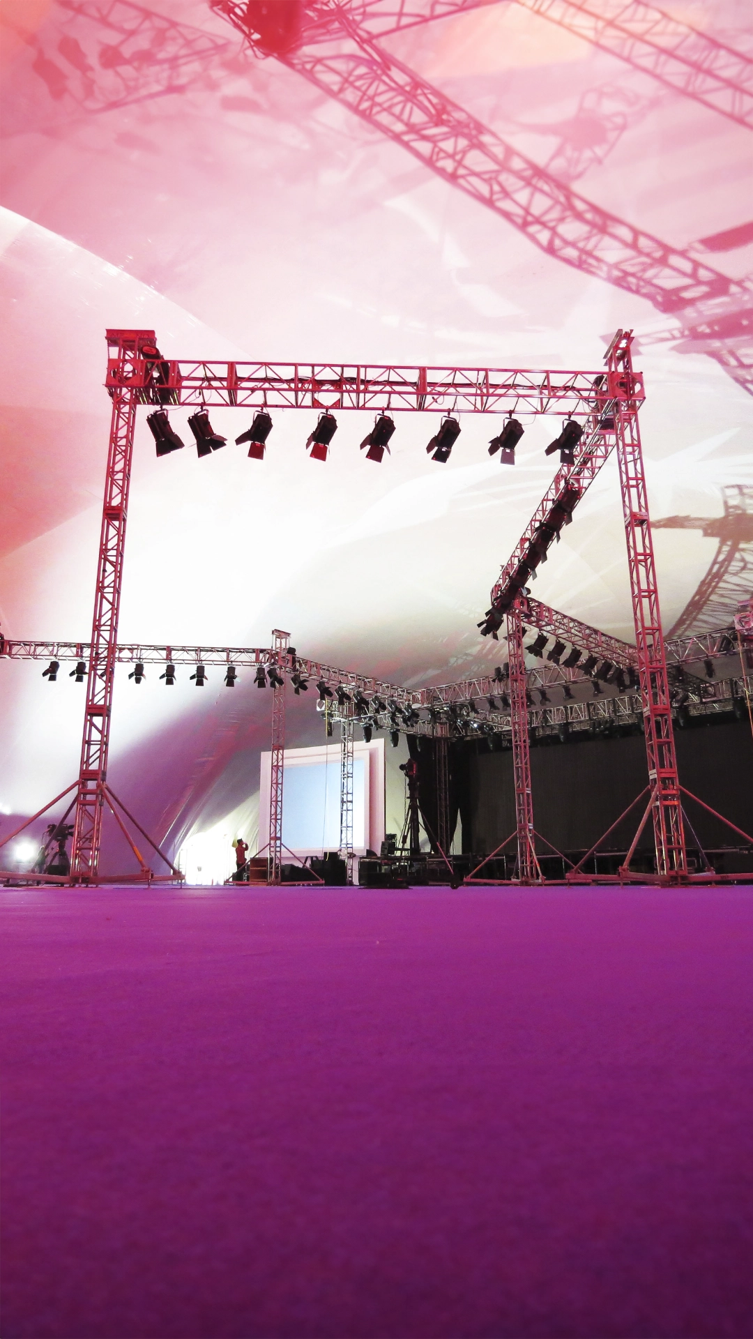 Renta de portería md para exposición de MEGA en san juan del rio, Queretaro